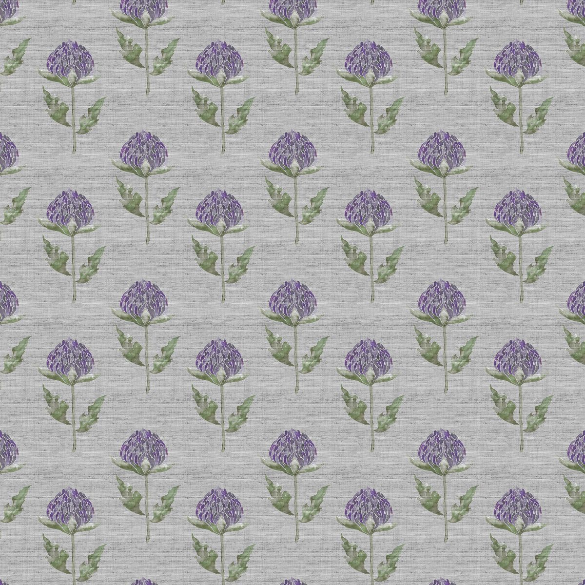 Bram Violet Fabric by Voyage Maison