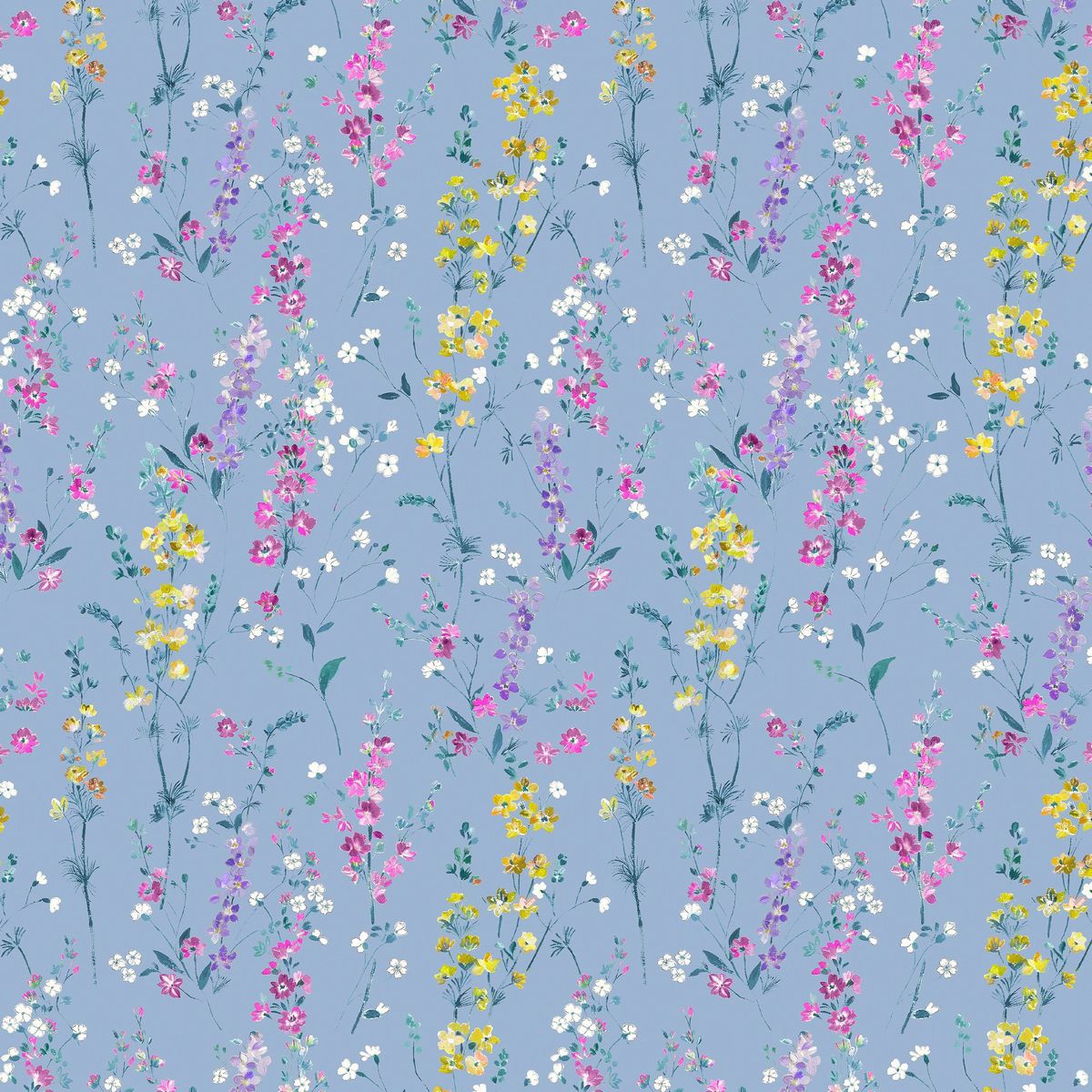 Briella Bluebell Fabric by Voyage Maison