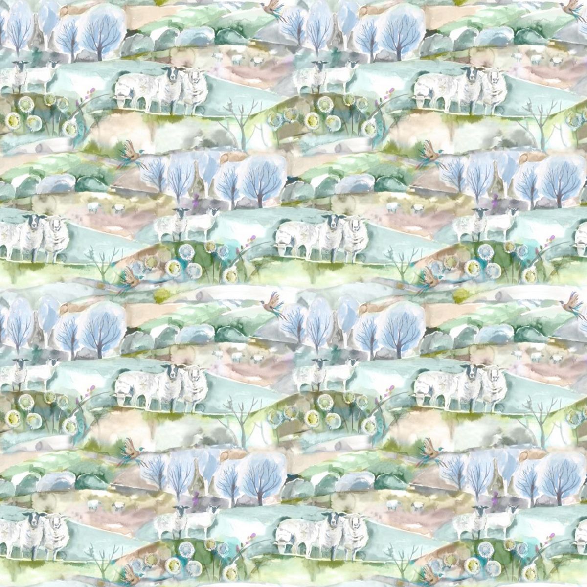 Buttermere Sage Fabric by Voyage Maison