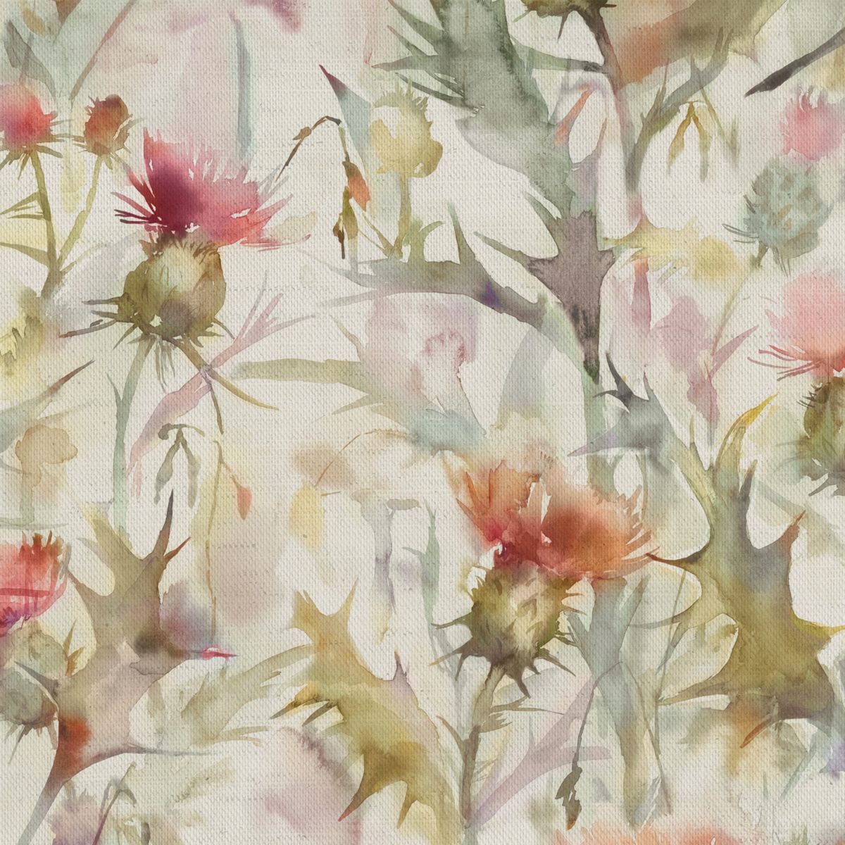 Cirsium Linen Russet Fabric by Voyage Maison