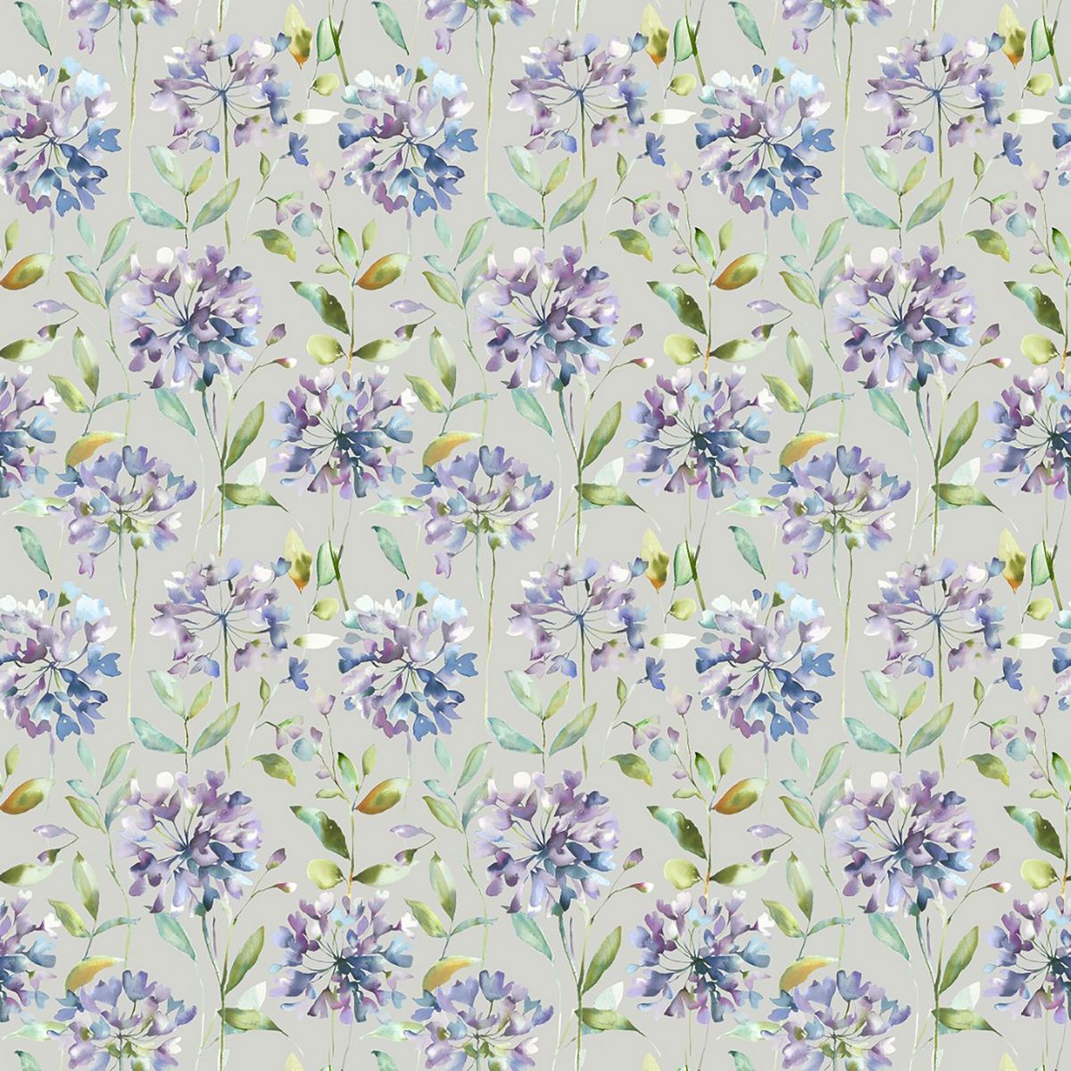 Clovelly Violet Fabric by Voyage Maison