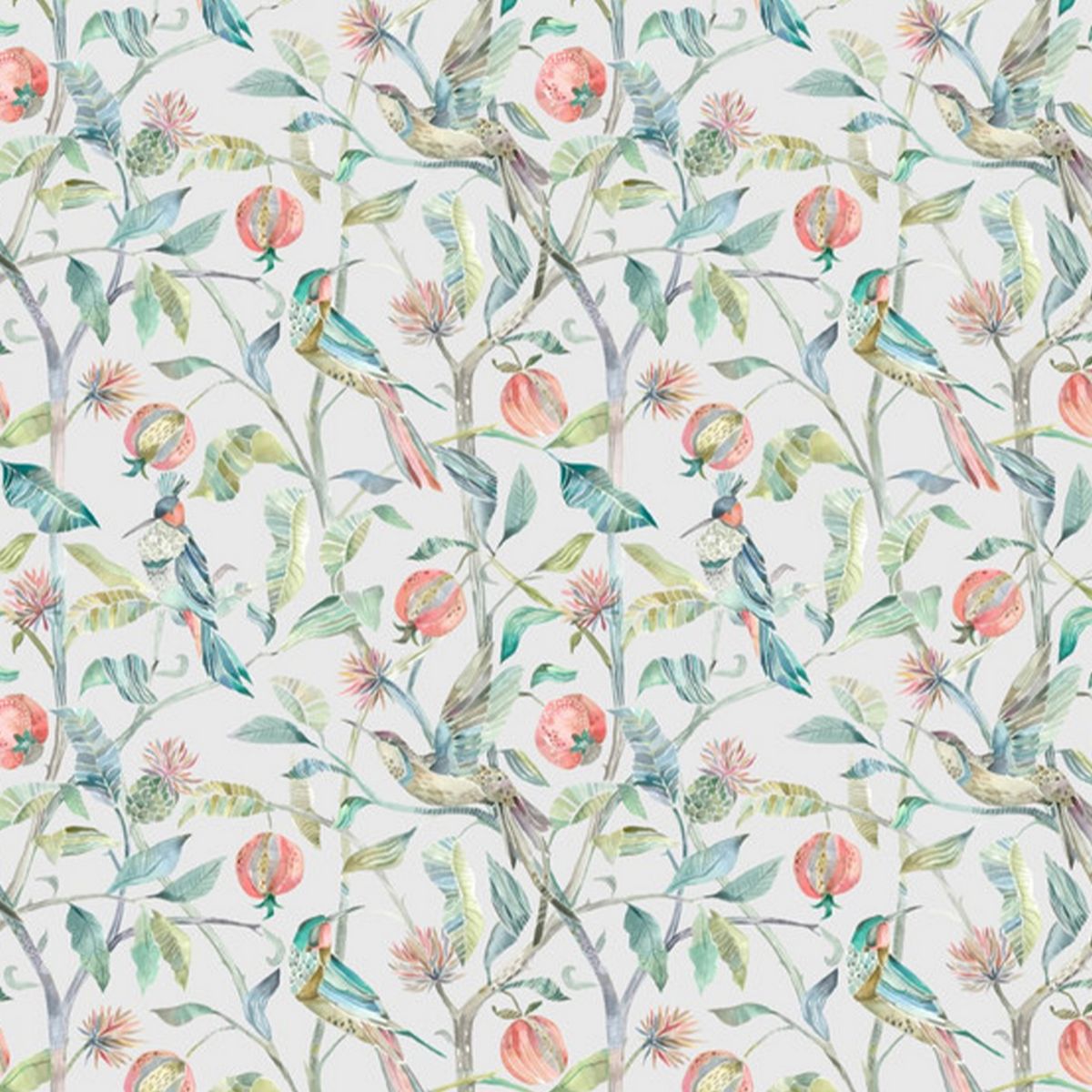 Colyford Fiona Pomegranate Fabric by Voyage Maison
