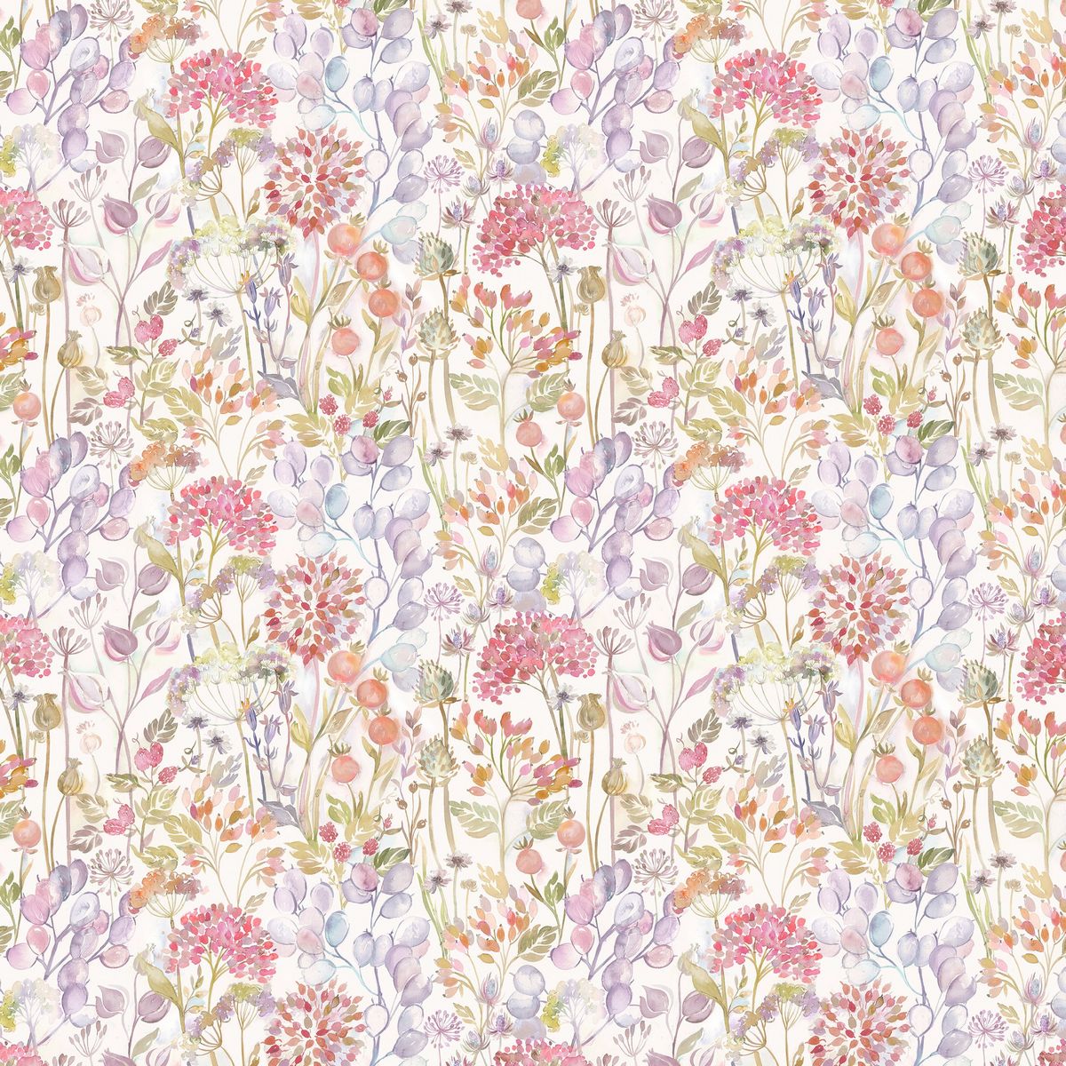 Country Hedgerow Autumn/Cream Fabric by Voyage Maison