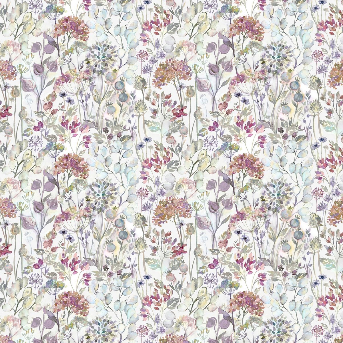 Country Hedgerow Bloom/Cream Fabric by Voyage Maison