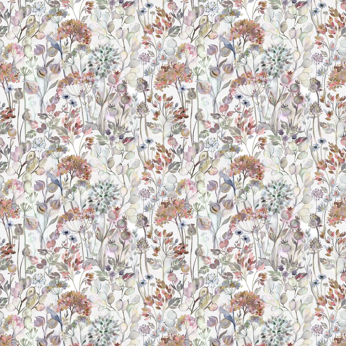 Country Hedgerow Dusk/Cream Fabric by Voyage Maison