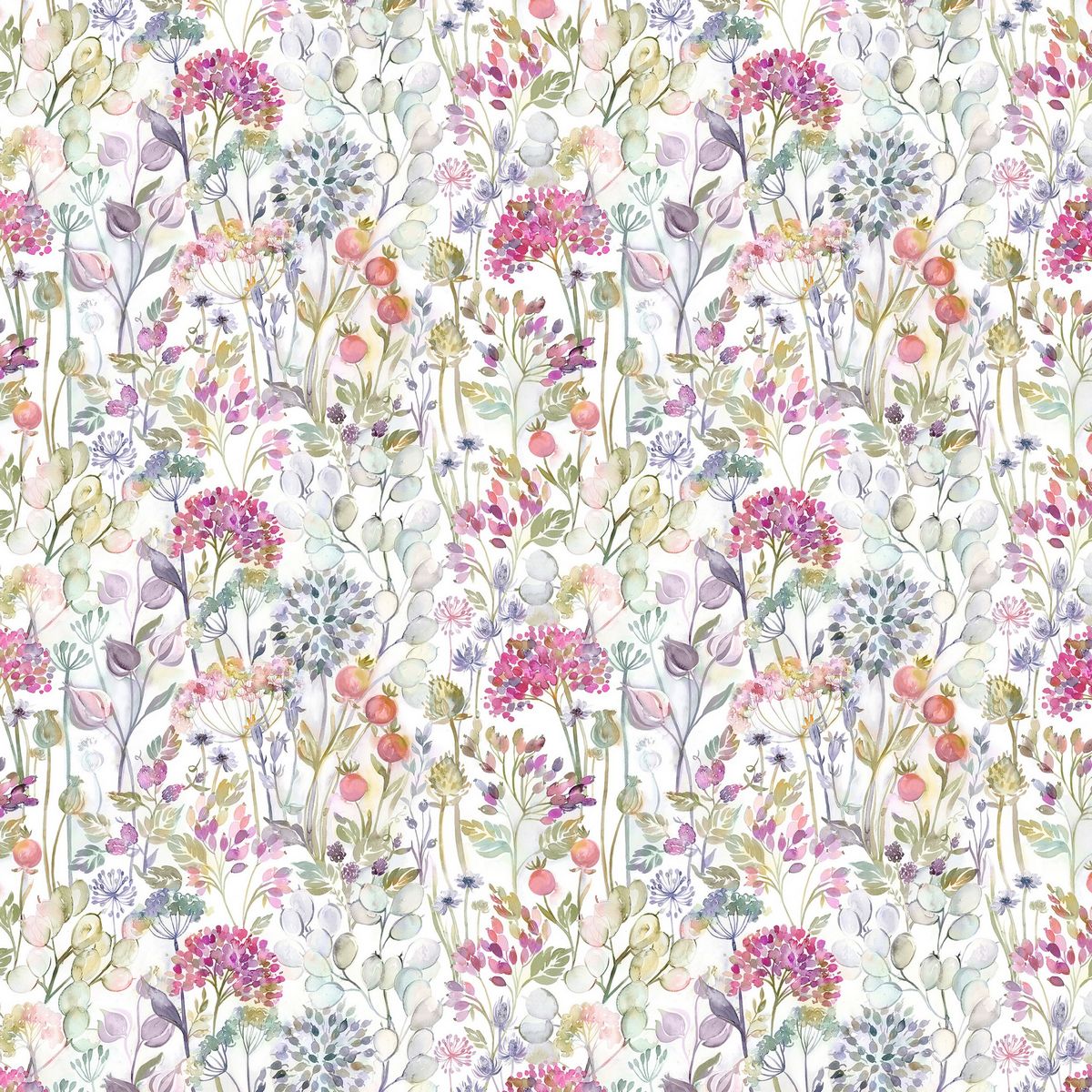 Country Hedgerow Lotus/Cream Fabric by Voyage Maison