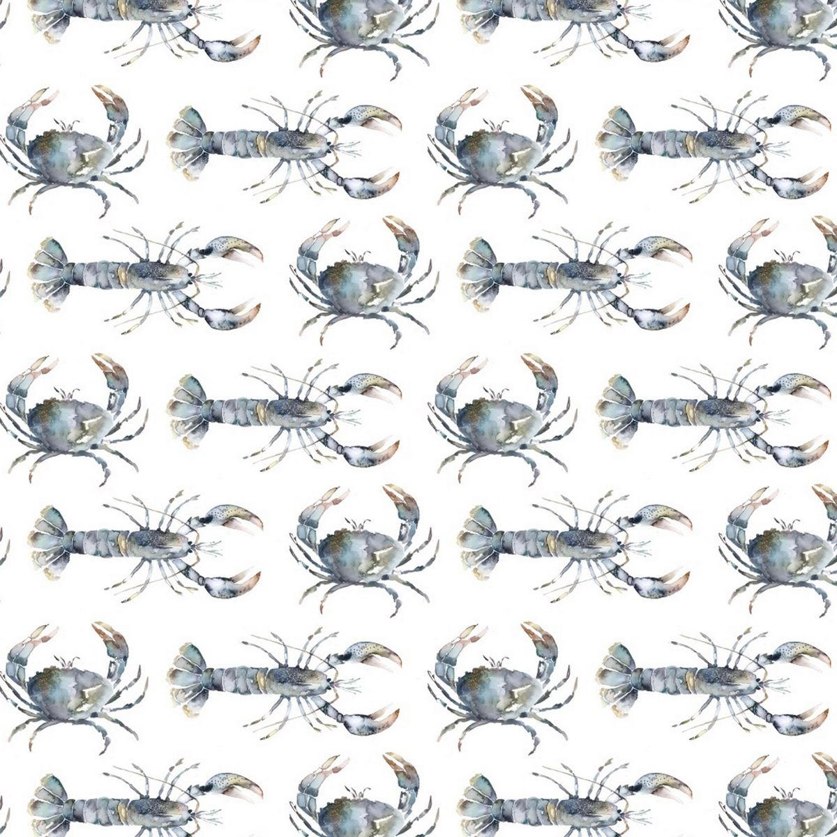 Crustaceans Slate Fabric by Voyage Maison
