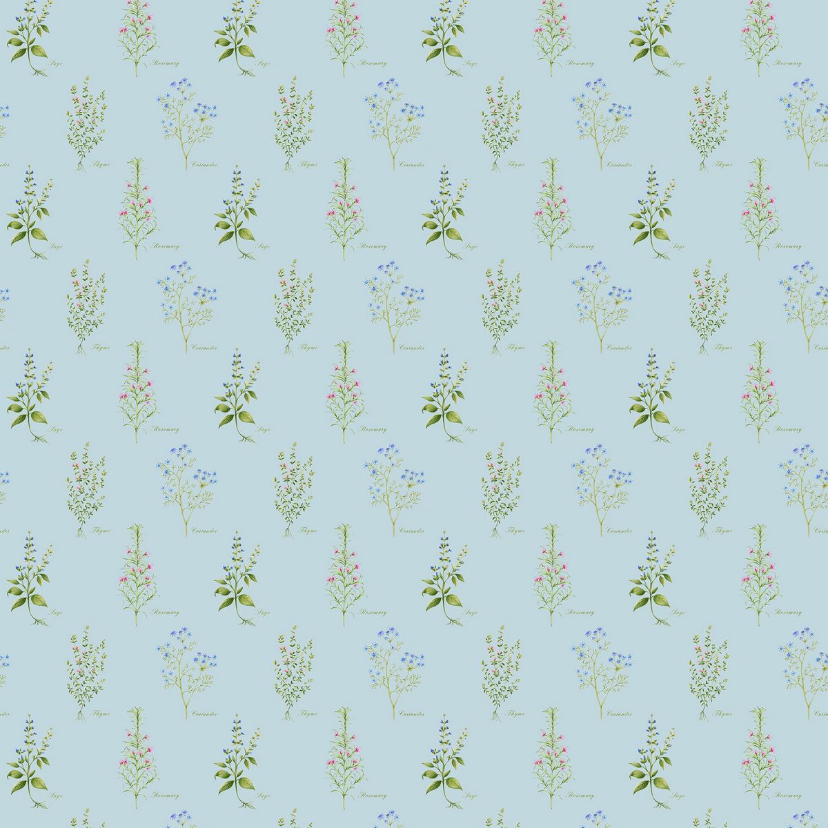 Darcy Duck Egg Fabric by Voyage Maison