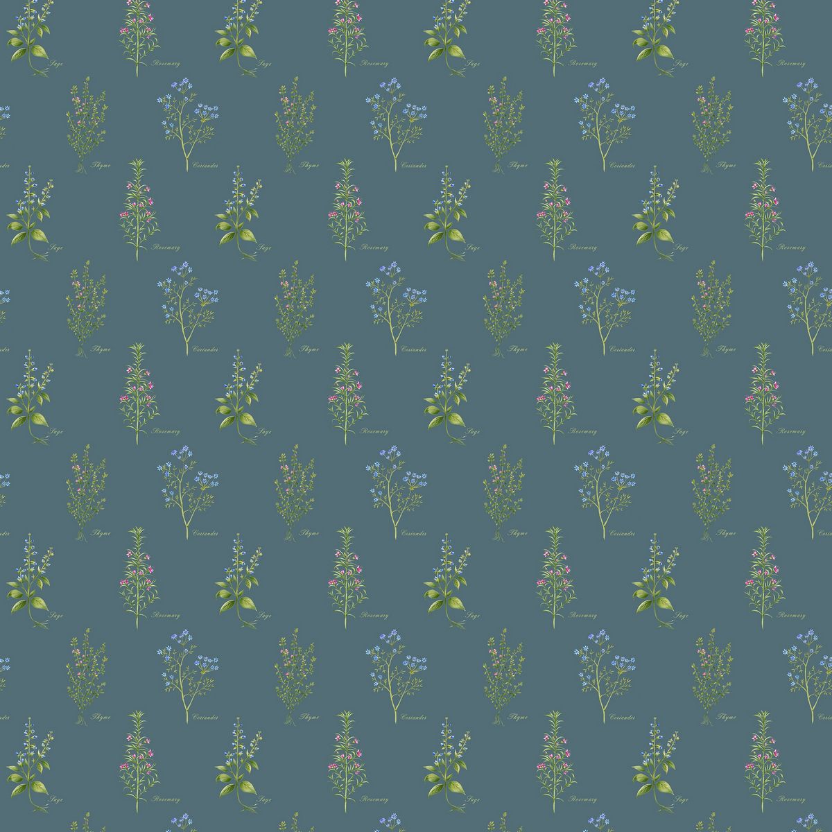 Darcy Teal Fabric by Voyage Maison