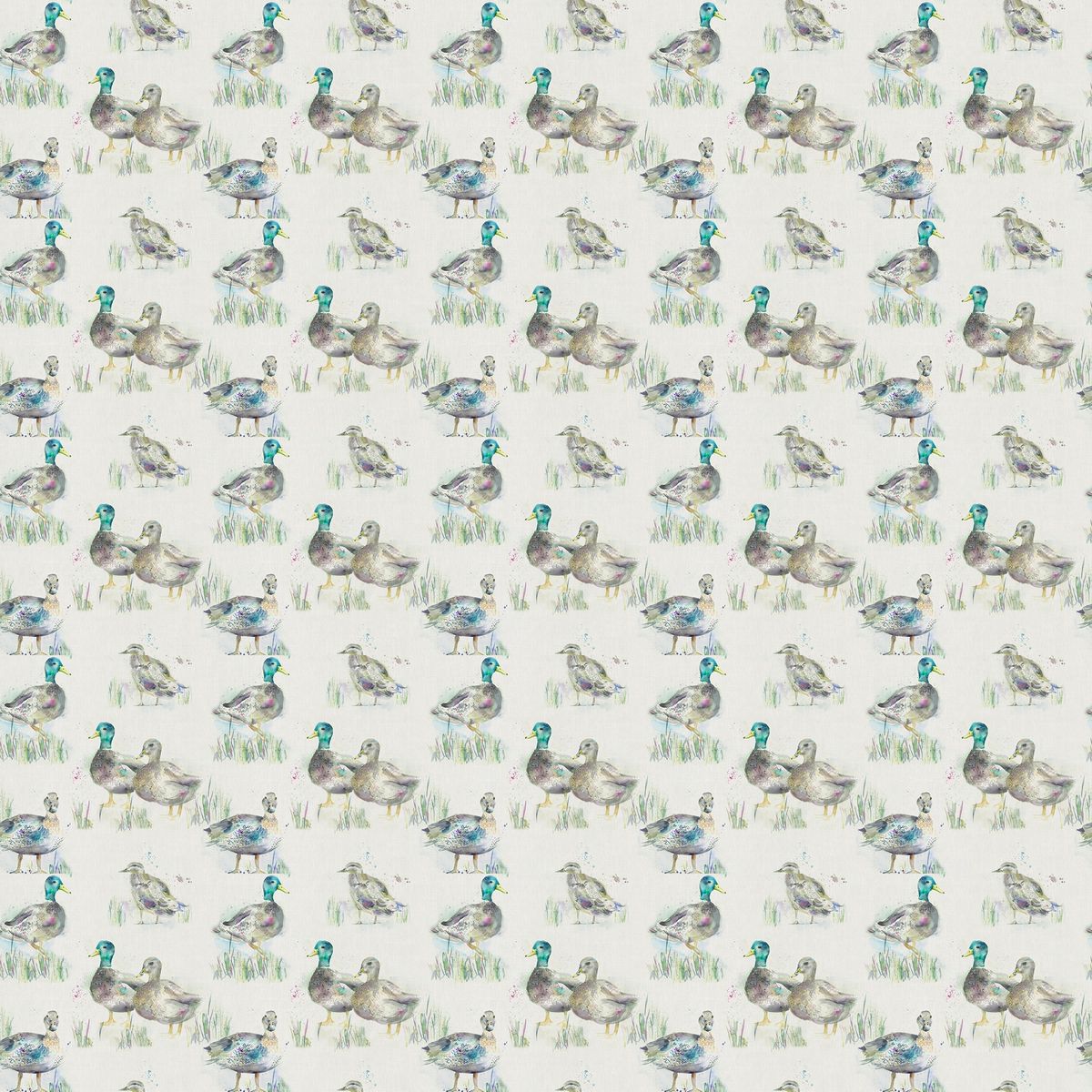 Darling Ducks Linen Fabric by Voyage Maison