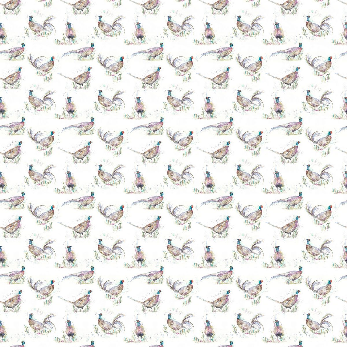 Dashing Pheasants Mulitcoloured Fabric by Voyage Maison