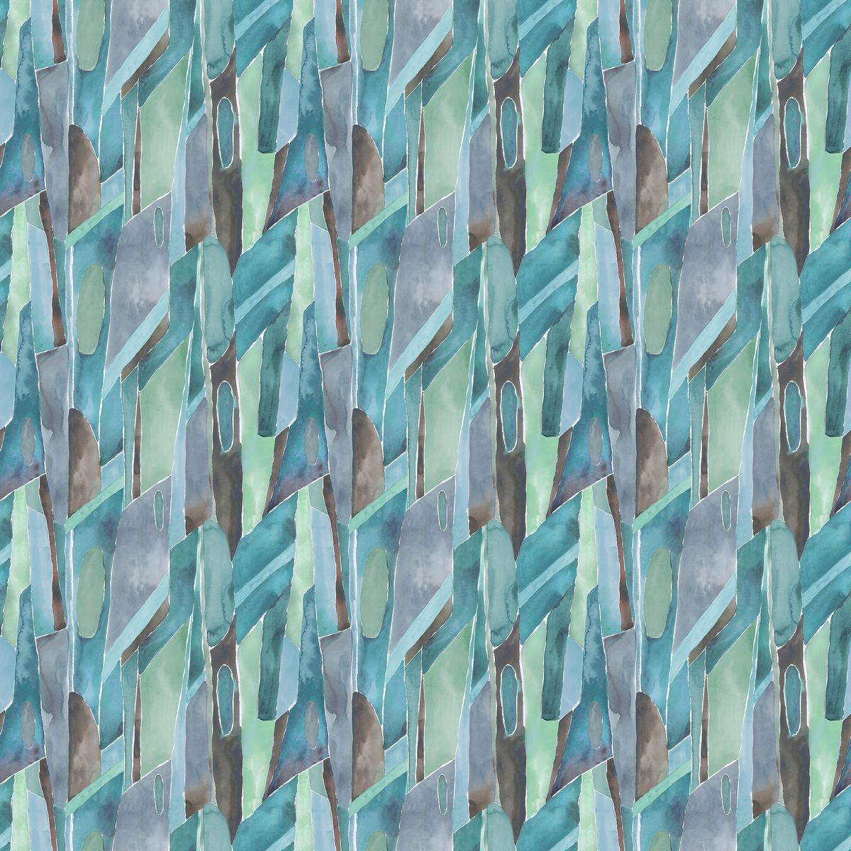 Delaunay Azurite Fabric by Voyage Maison