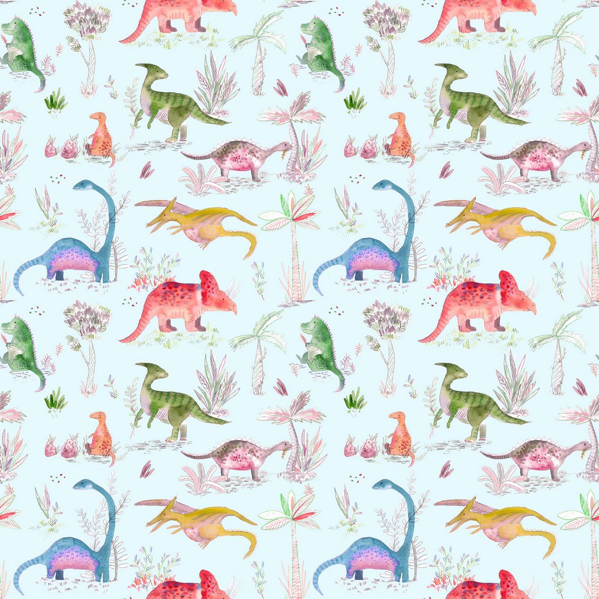 Dinos Dusk Fabric by Voyage Maison