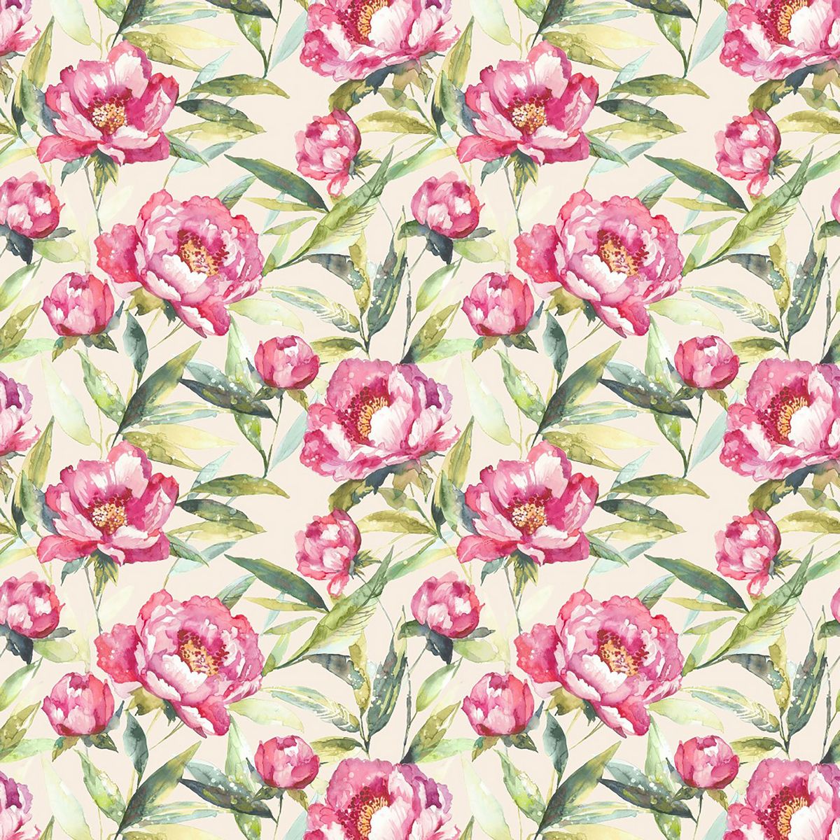 Earnley Peony Fabric by Voyage Maison