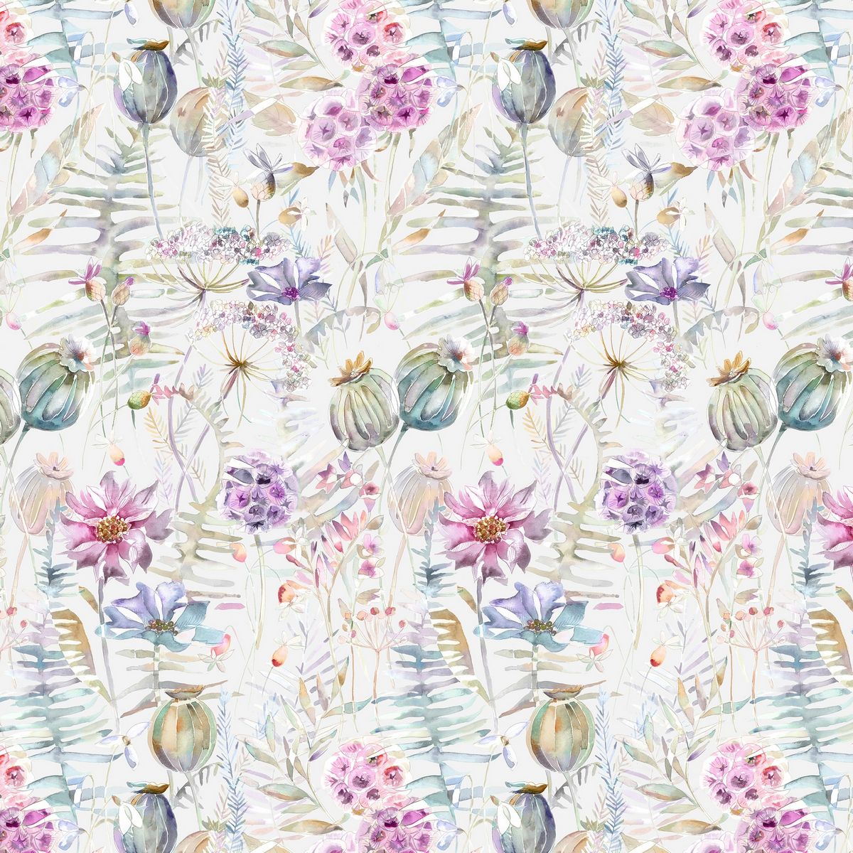 Edenmuir Raspberry Fabric by Voyage Maison