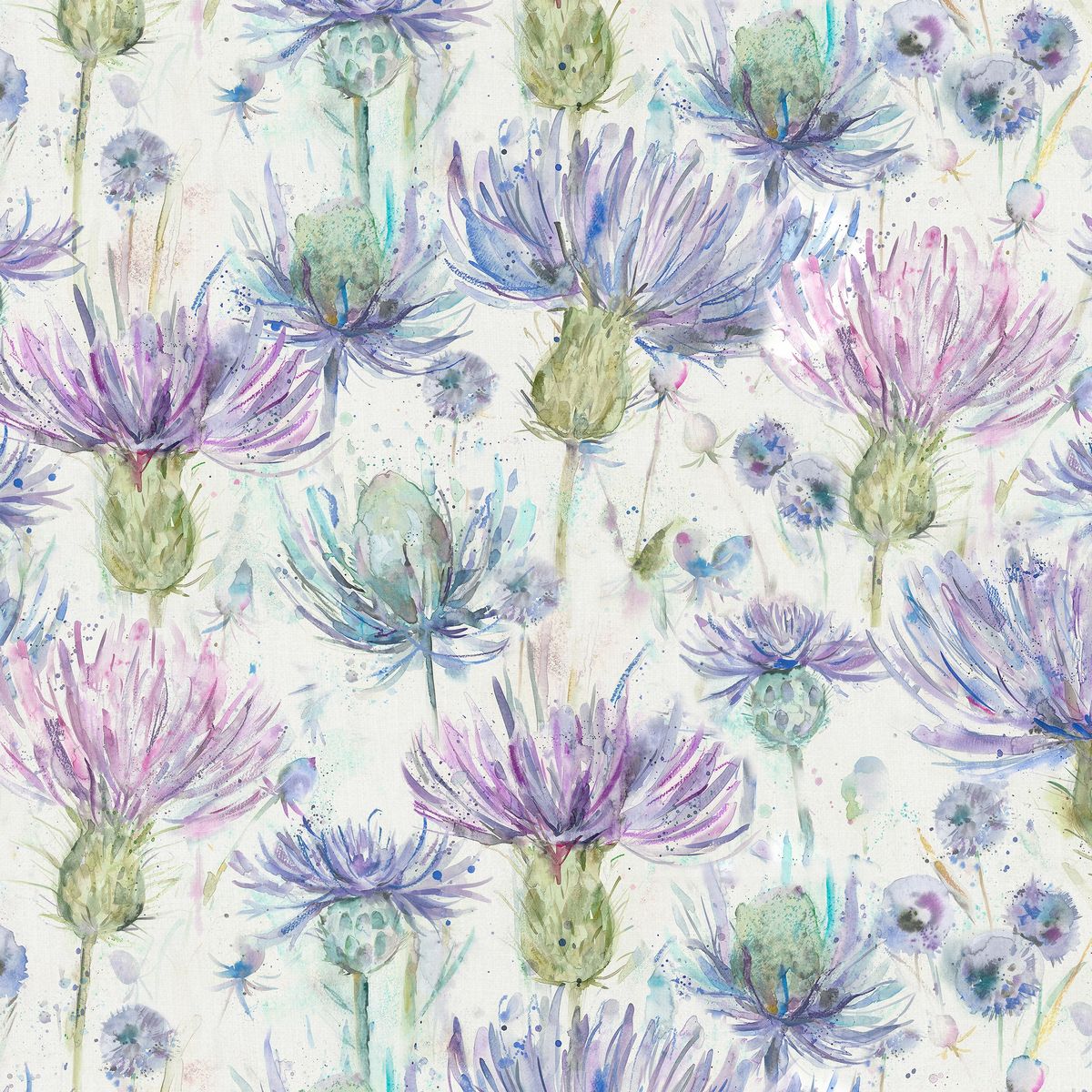 Eileen Donan Thistle Fabric by Voyage Maison