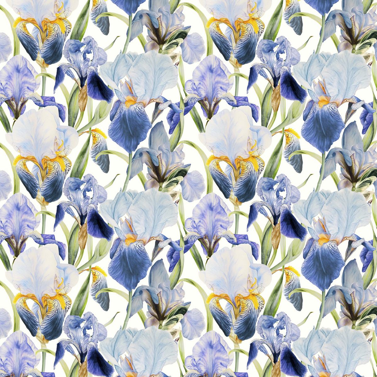 Elva Bluebell Fabric by Voyage Maison