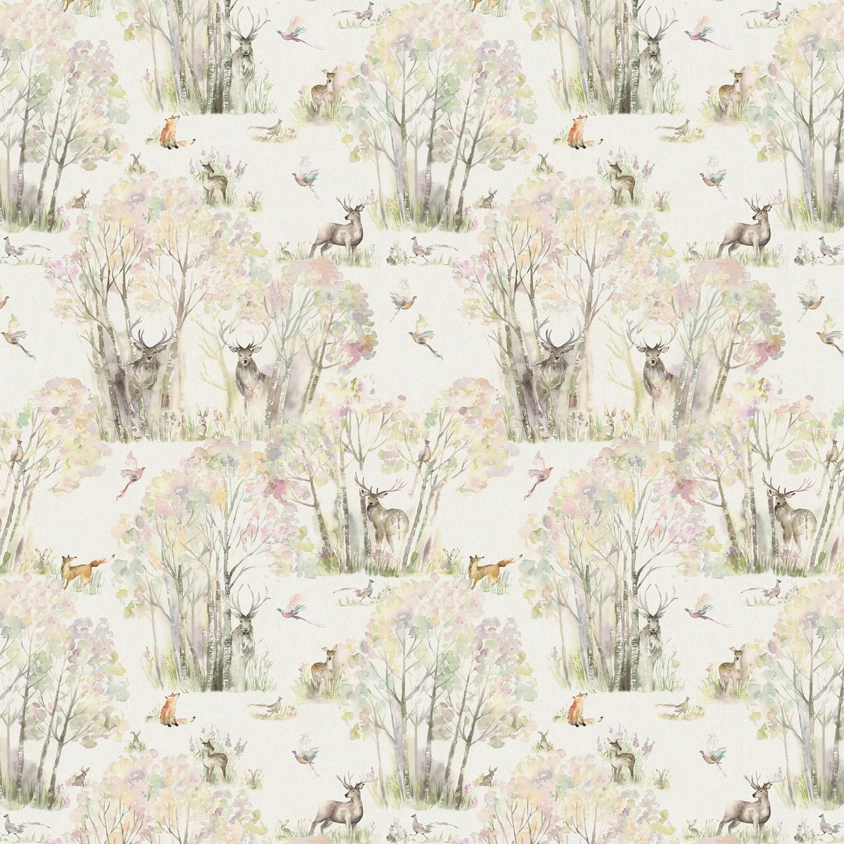 Enchanted Forest Linen Fabric by Voyage Maison