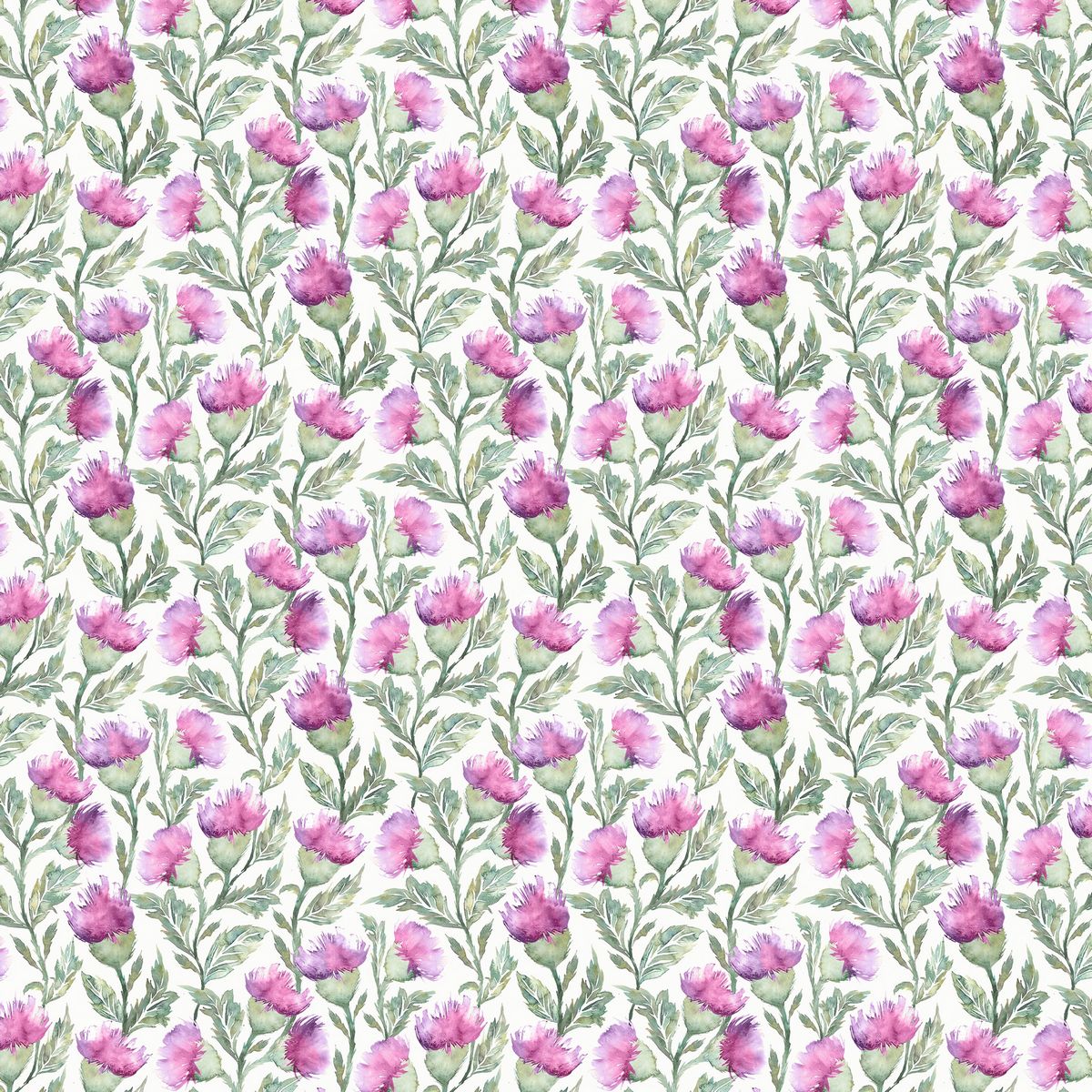 Ettrick Fuchsia Cream Fabric by Voyage Maison
