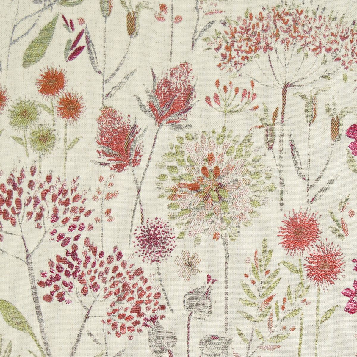 Flora Cream Russet Fabric by Voyage Maison