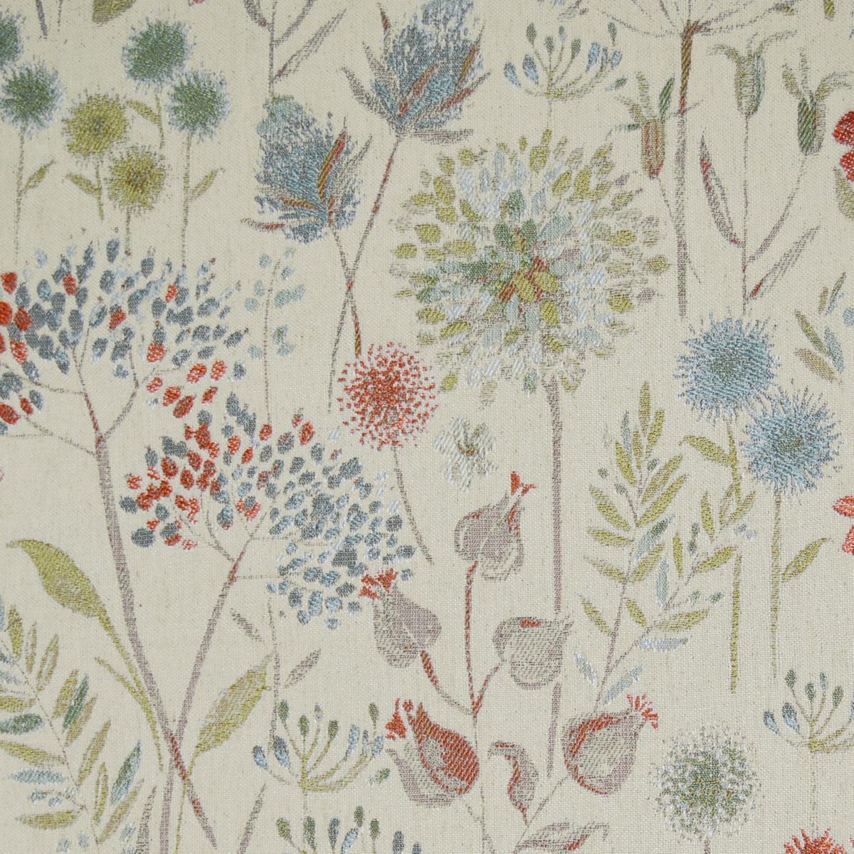 Flora Linen Autumn Fabric by Voyage Maison