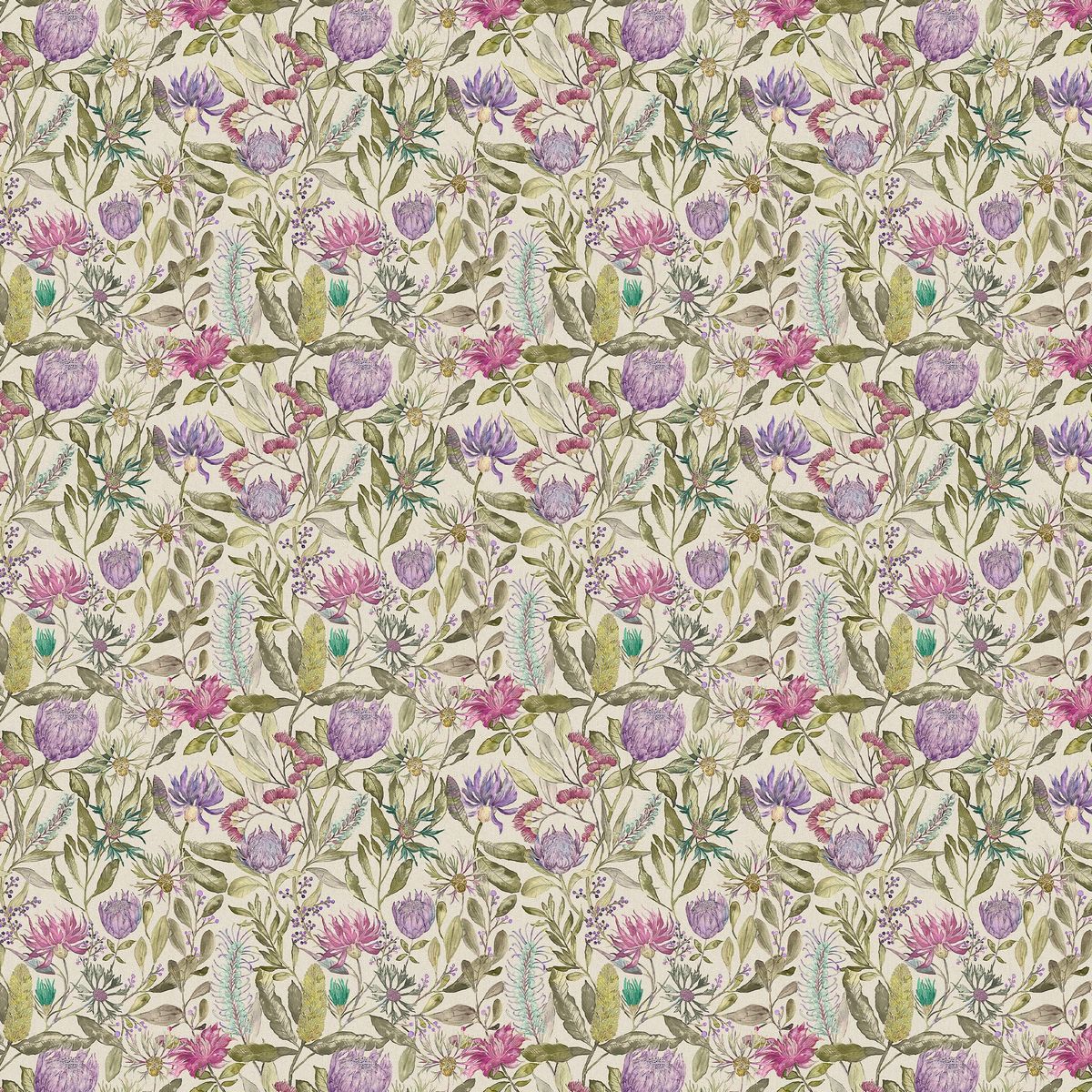 Fortazela Linen Violet Fabric by Voyage Maison