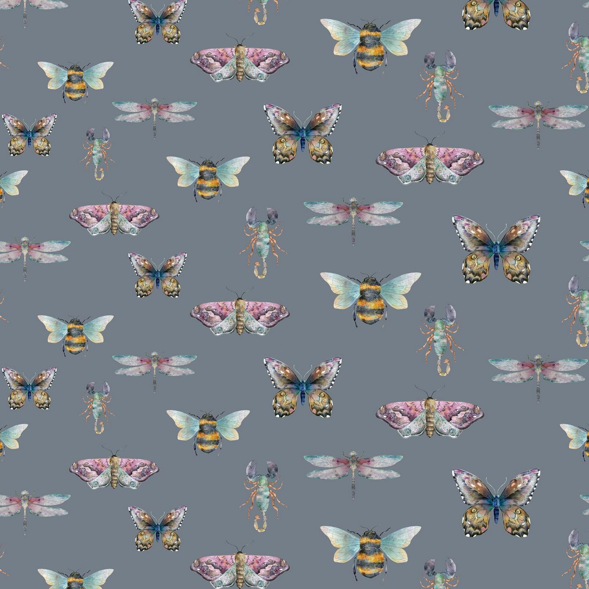 Fray Storm Fabric by Voyage Maison