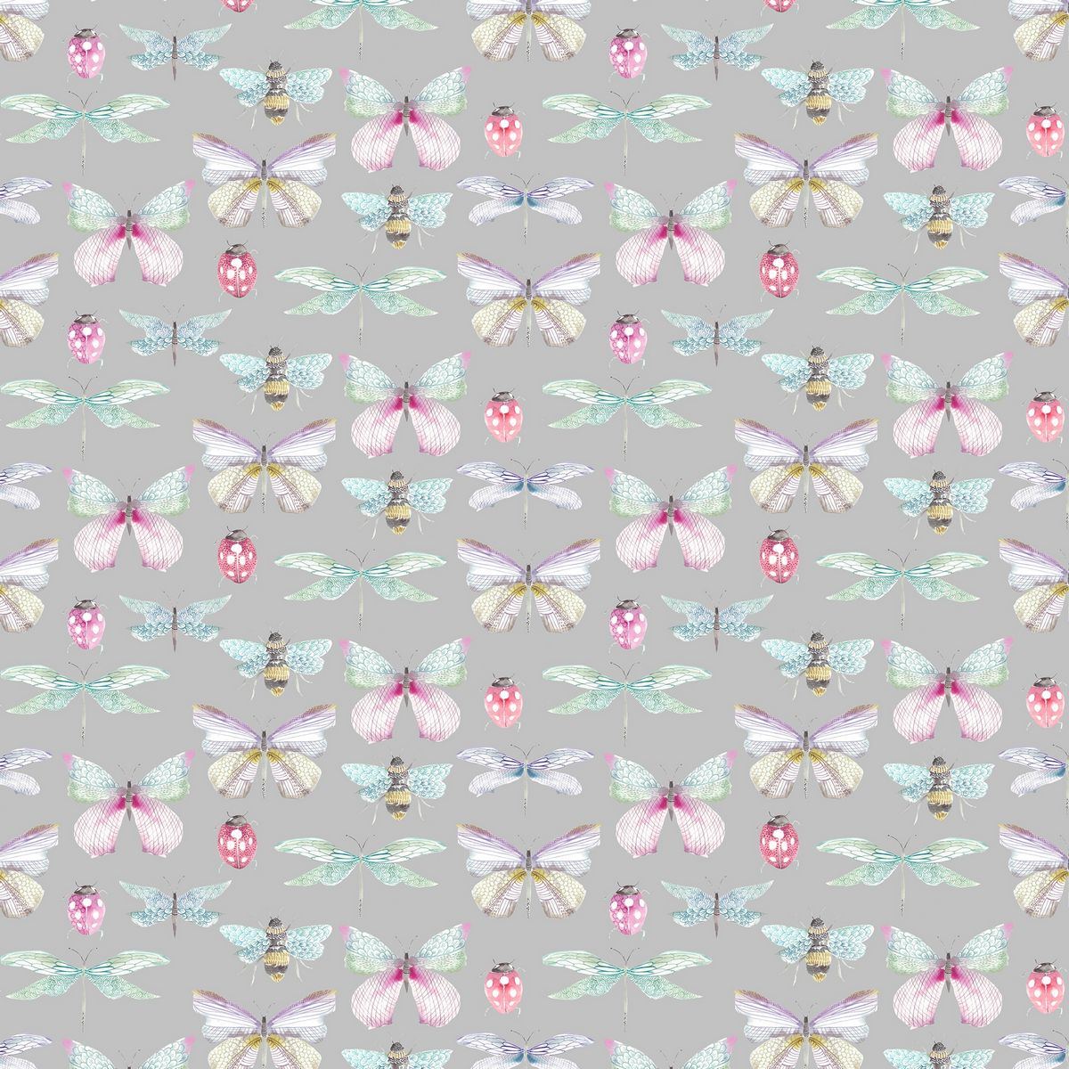 Garden Wings Pastel Fabric by Voyage Maison