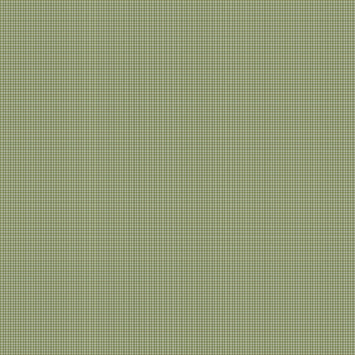 Gingham Olive Fabric by Voyage Maison