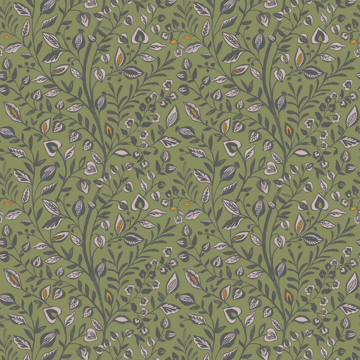 Harlow Olive Fabric by Voyage Maison