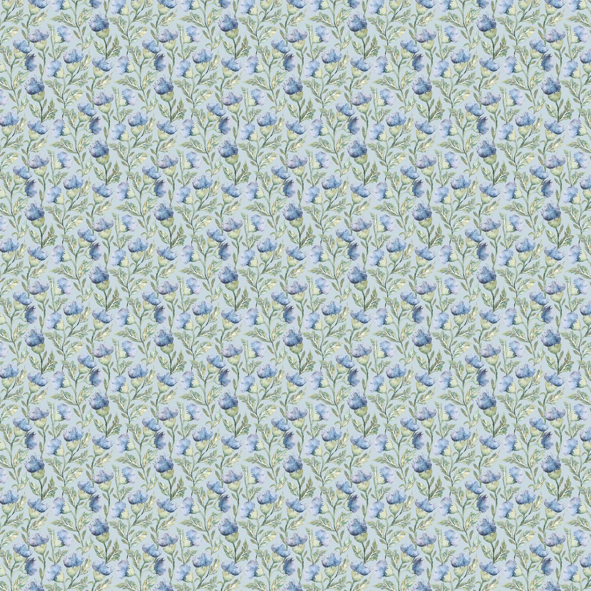 Hawick Bluebell Fabric by Voyage Maison