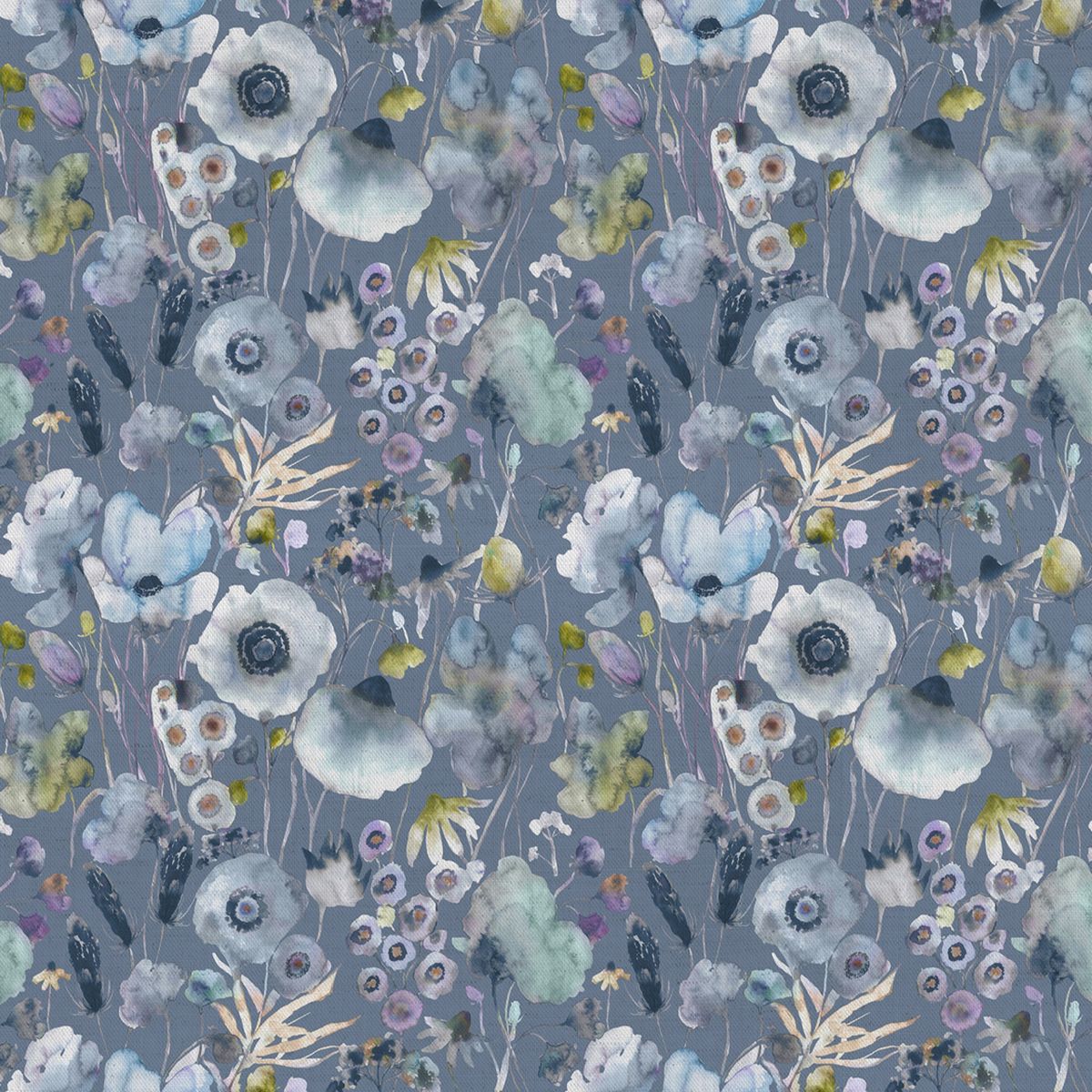Hibbertia Crocus/Lake Fabric by Voyage Maison