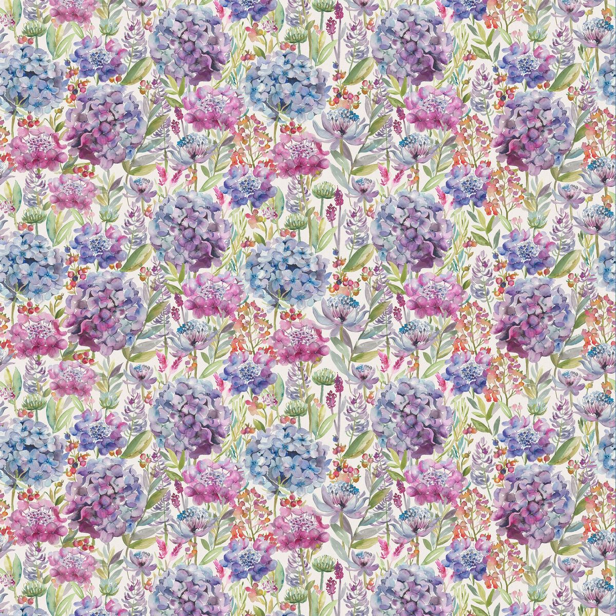Hydrangea Grape Fabric by Voyage Maison