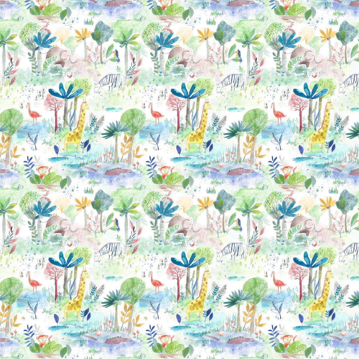 Jungle Fun Primary Fabric by Voyage Maison
