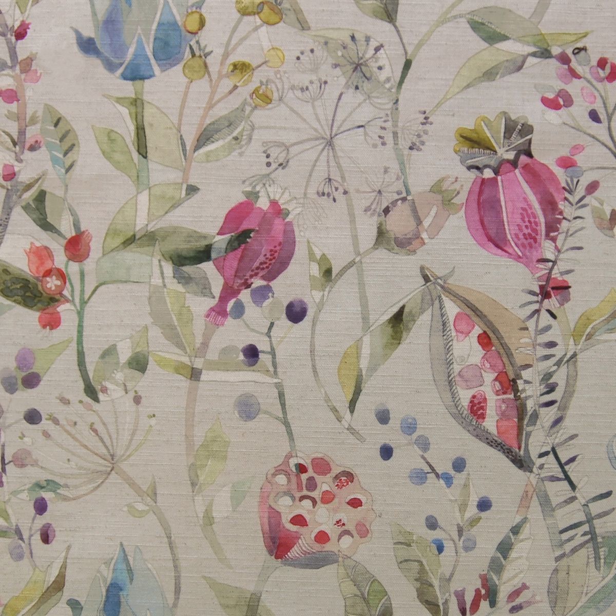 Kelston Sorbet Linen Fabric by Voyage Maison
