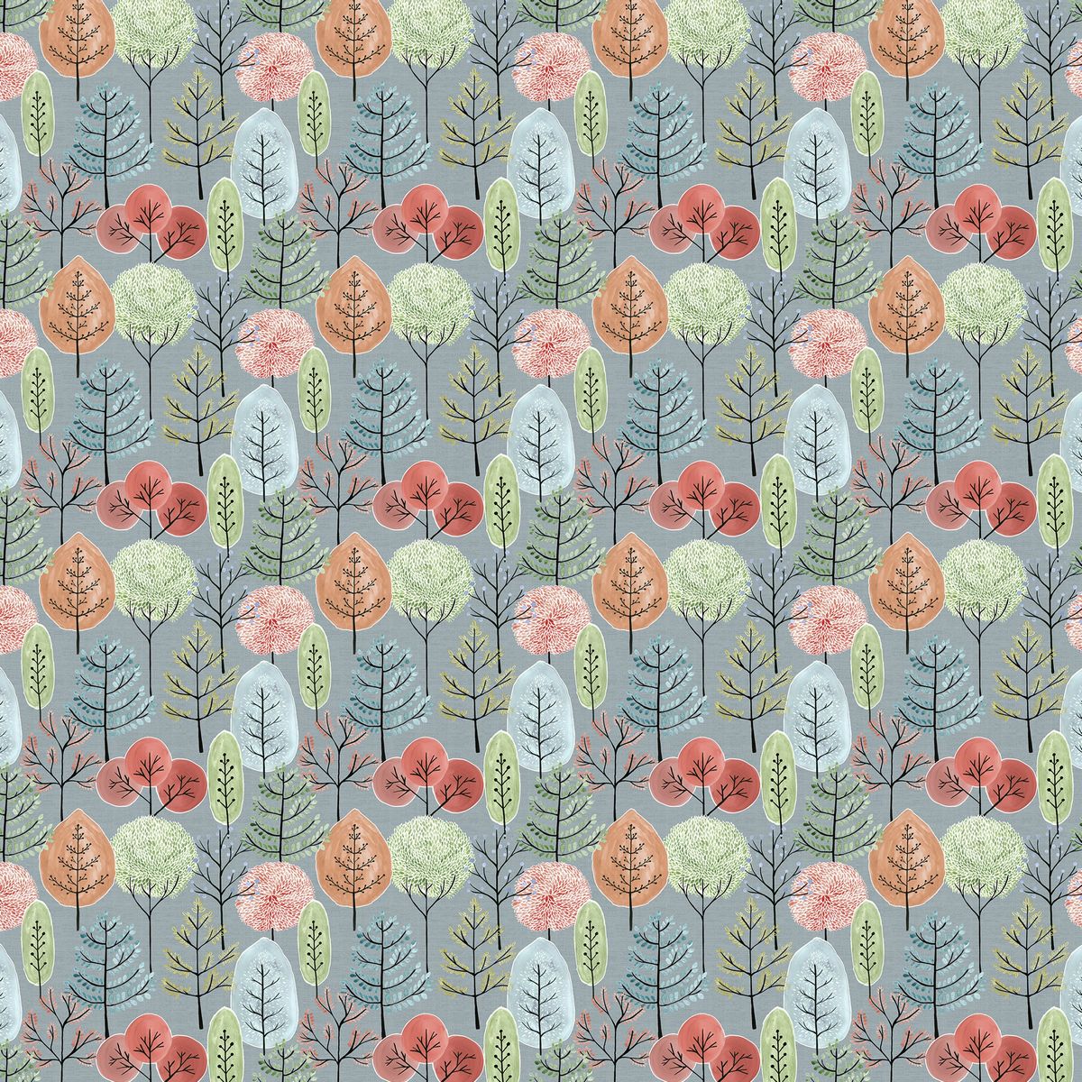 Lyall Persimmon Fabric by Voyage Maison