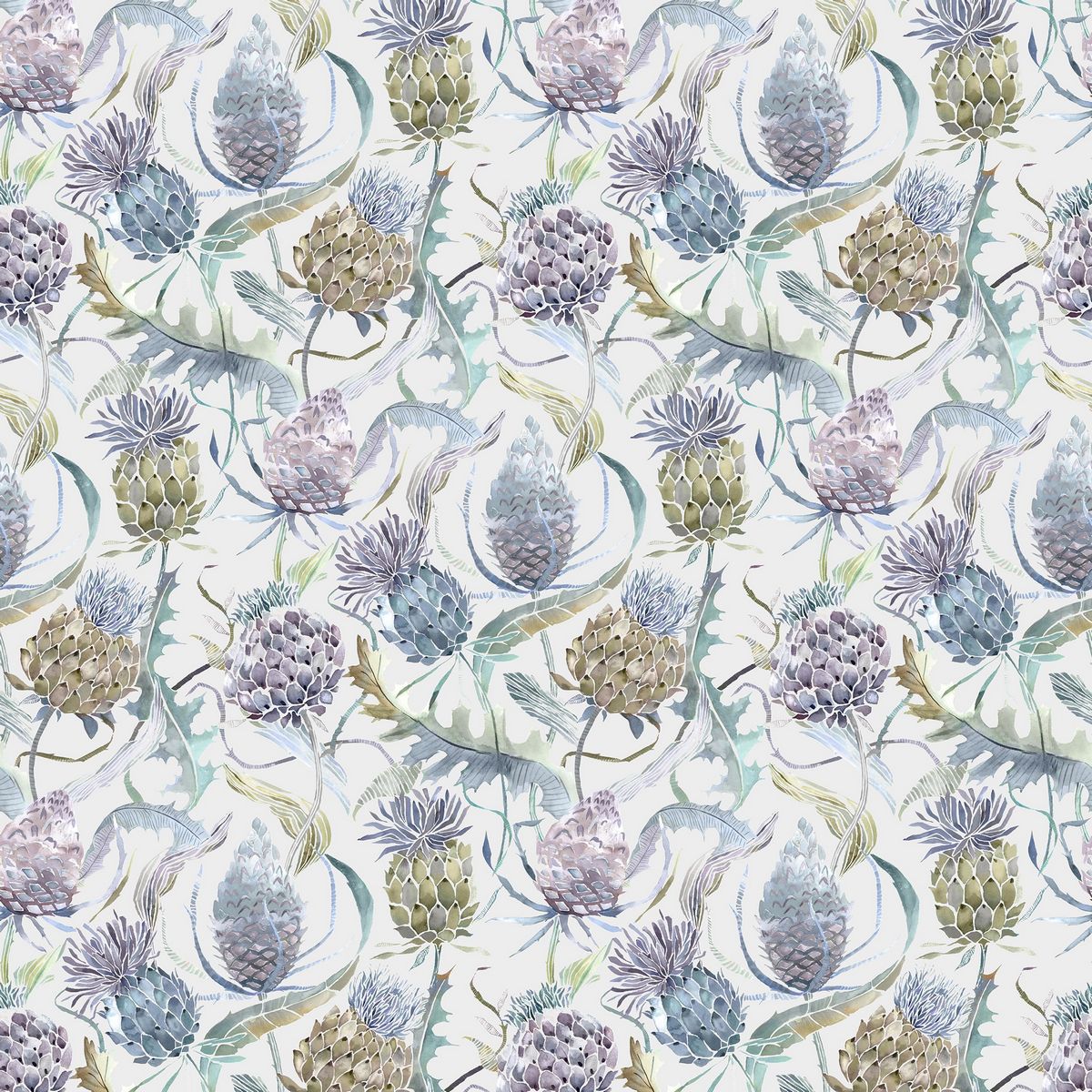 Meadwell Velvet Periwinkle Fabric by Voyage Maison