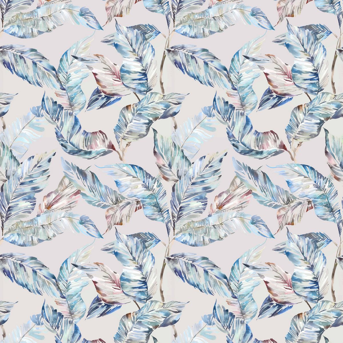 Mizuna Cobalt Fabric by Voyage Maison