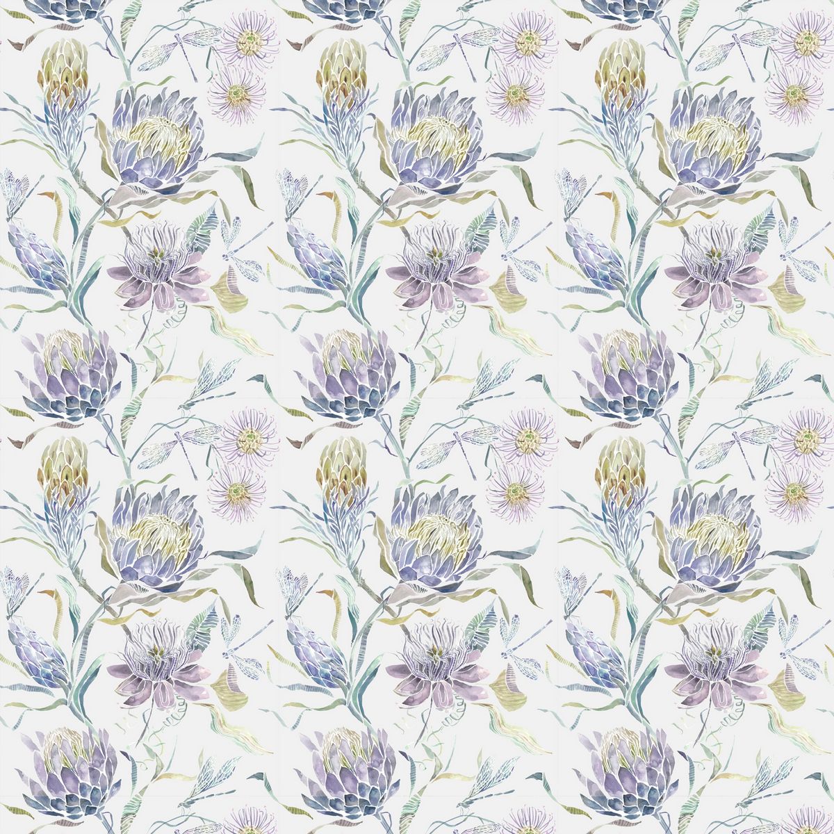 Moorehaven Velvet Periwinkle Fabric by Voyage Maison
