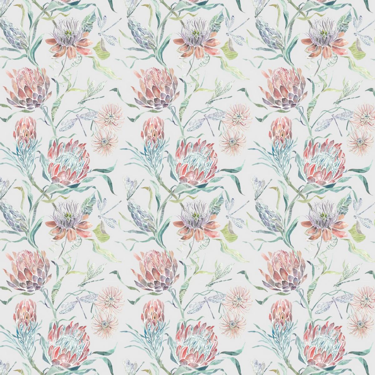 Moorehaven Silver Fabric by Voyage Maison