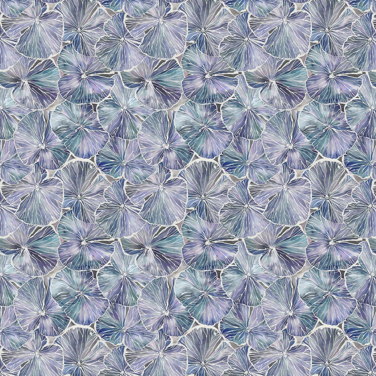 Nelumbo Sapphire Fabric by Voyage Maison