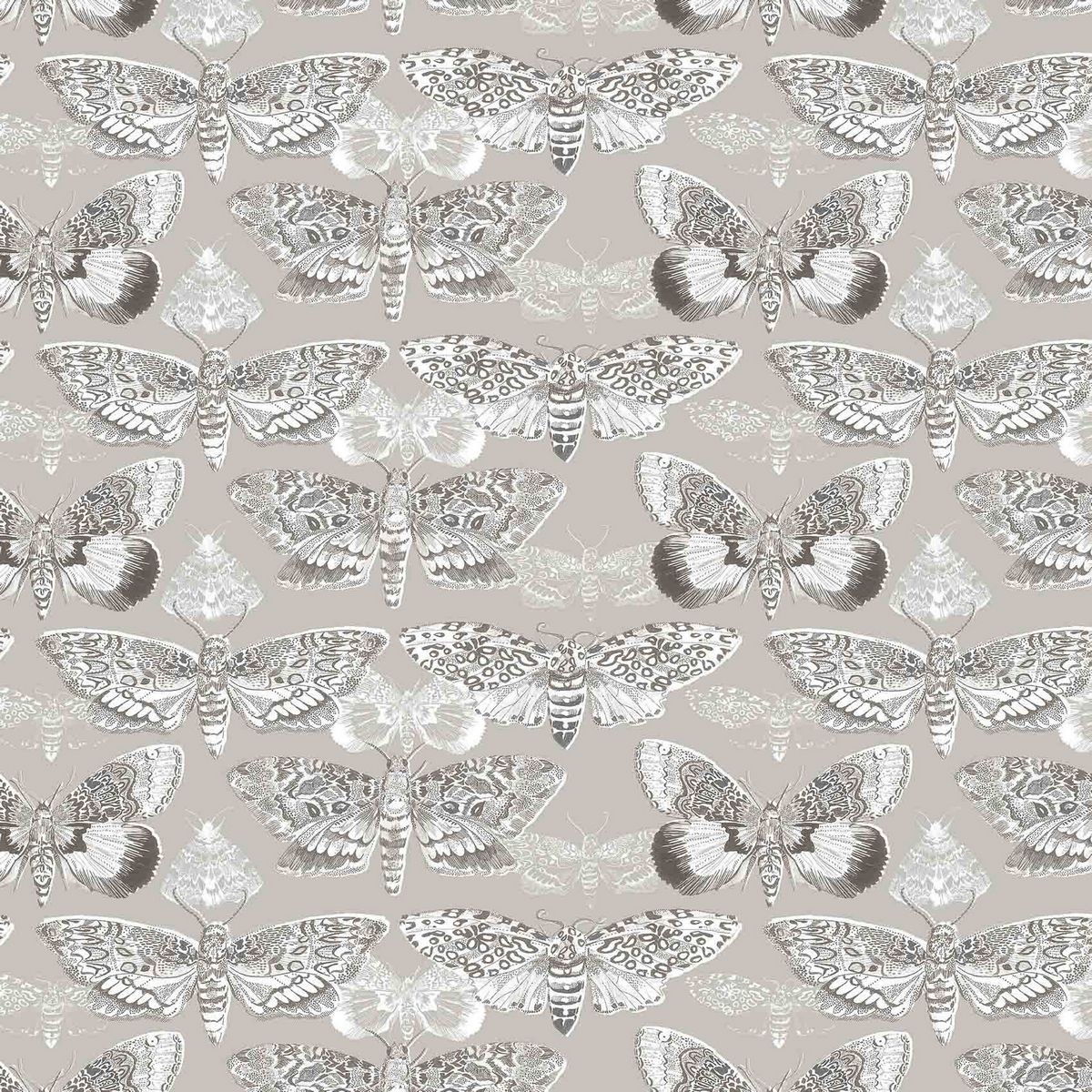 Nocturnal Sepia Fabric by Voyage Maison