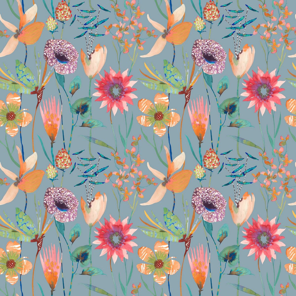 Oceania Robins Egg Fabric by Voyage Maison