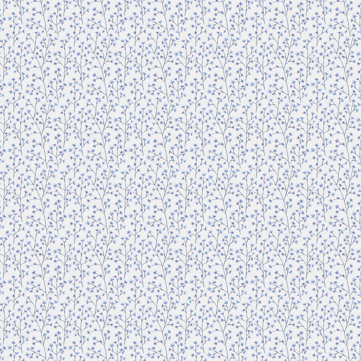 Ophelia Sheer Bluebell Cotton Fabric by Voyage Maison