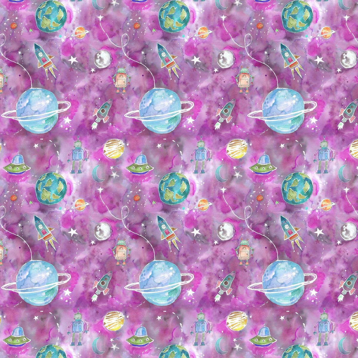 Out Of This World Blossom Fabric by Voyage Maison