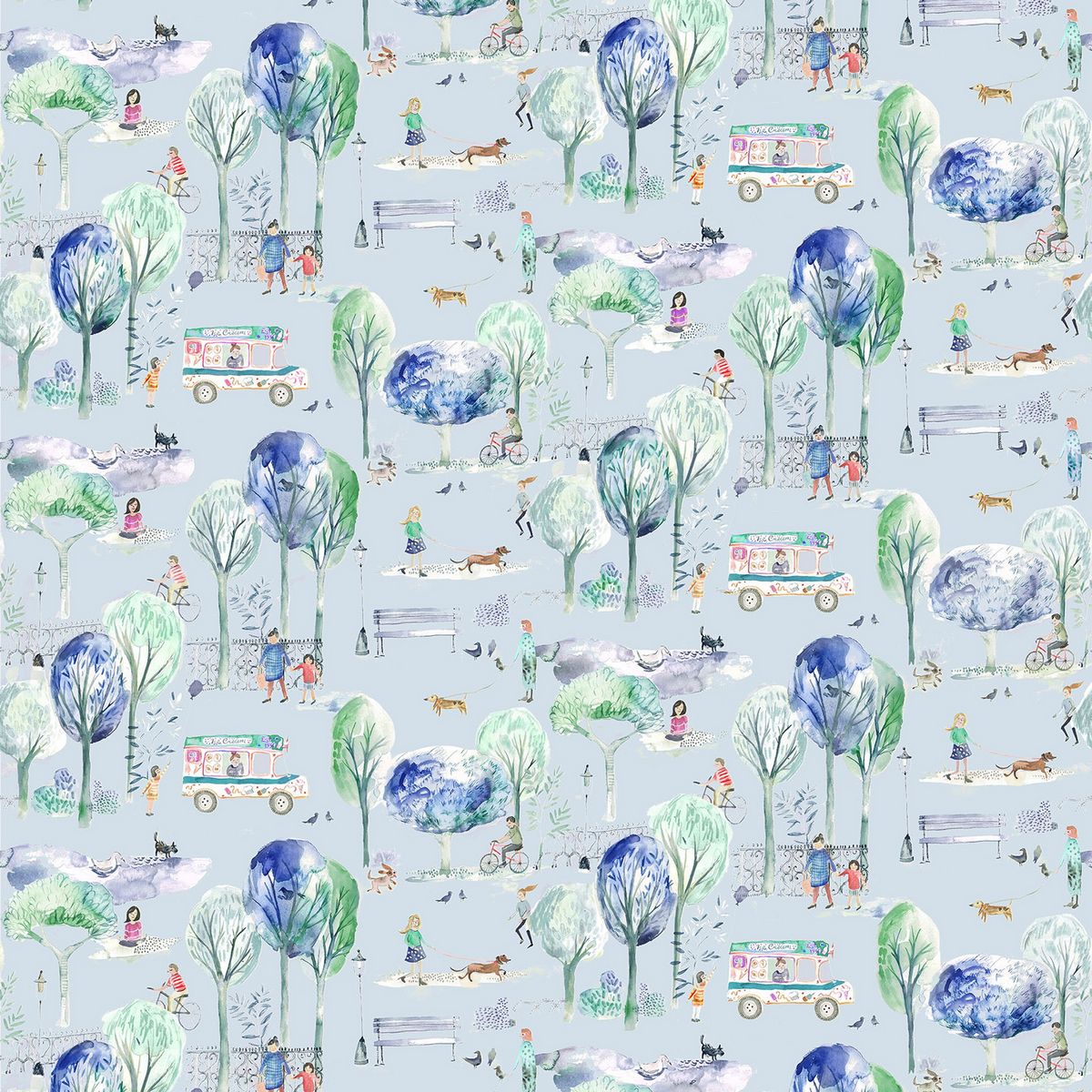Park Life Sky Fabric by Voyage Maison