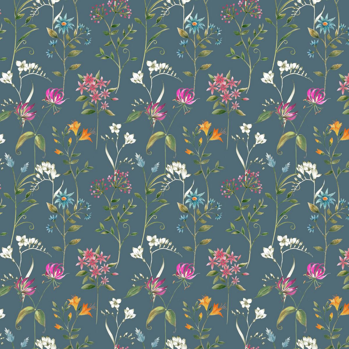 Pemberly Teal Fabric by Voyage Maison
