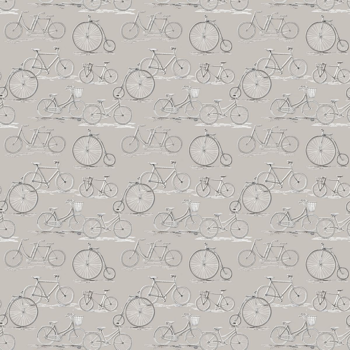 Penny Farthing Sepia Fabric by Voyage Maison