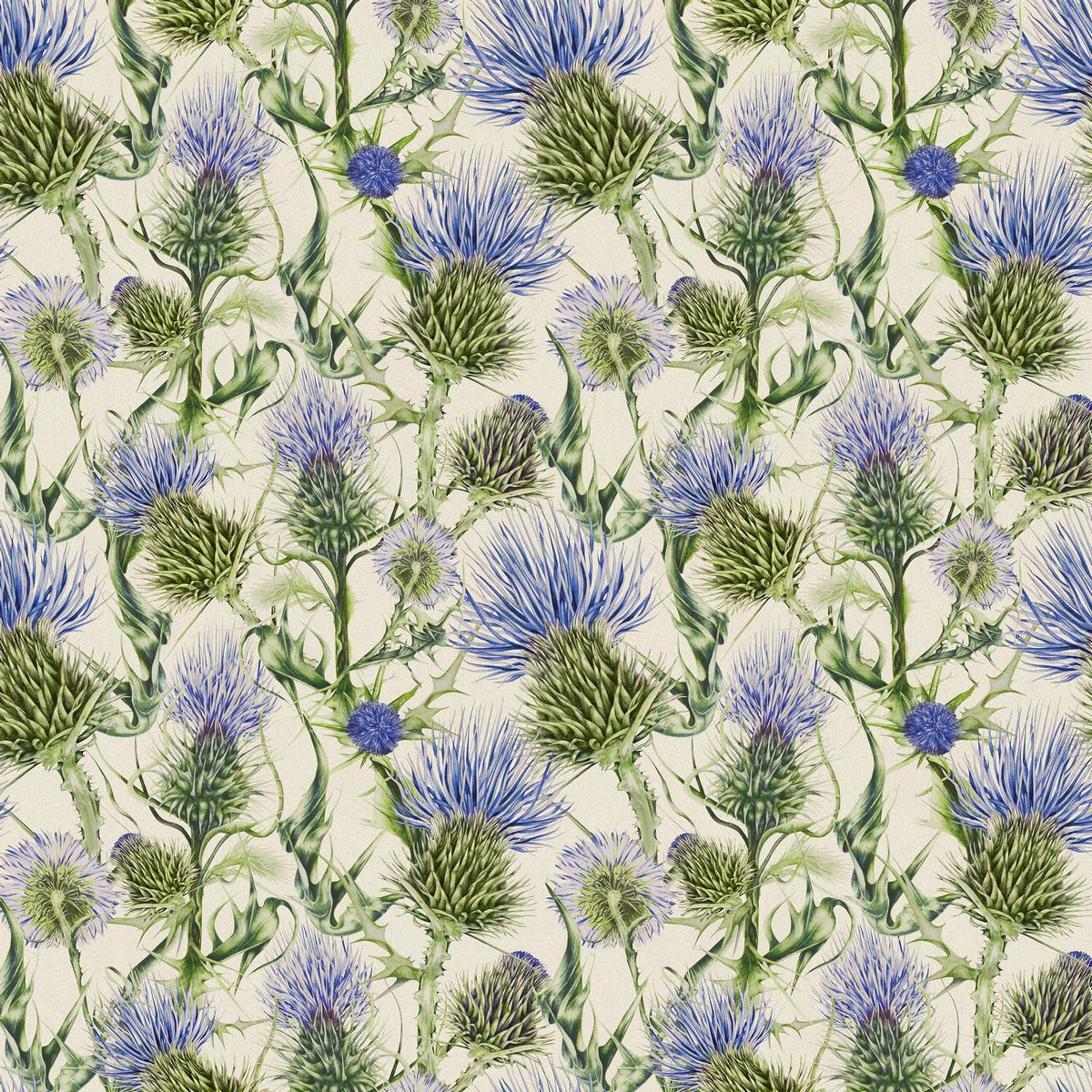 Penton Bluebell Linen Fabric by Voyage Maison