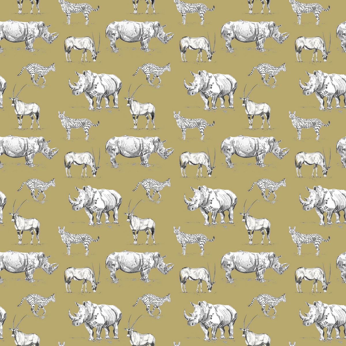 Periculo Mustard Fabric by Voyage Maison